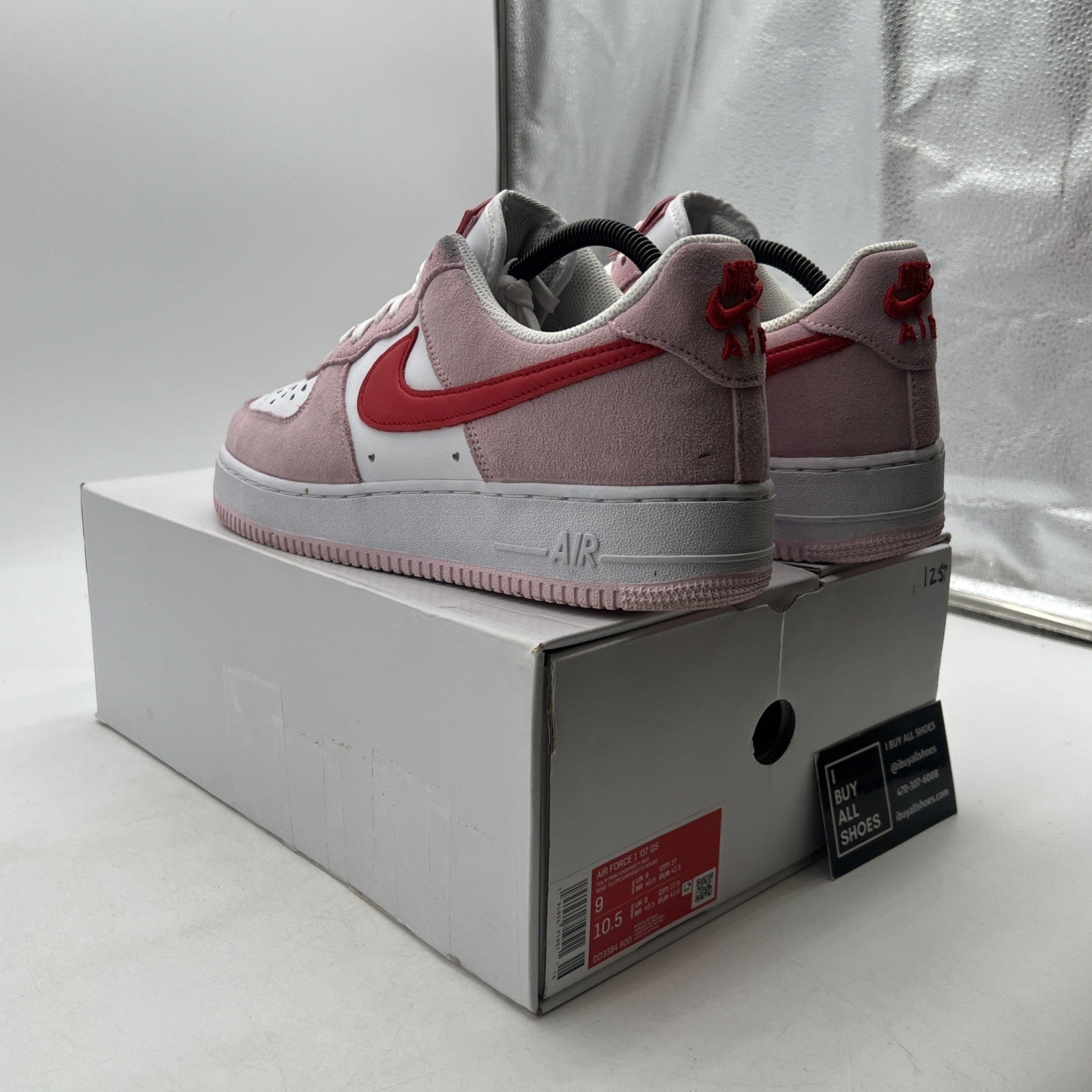 Size 9 - Nike Air Force 1 '07 QS Low Valentine’s Day Love Letter (DD3384-600)