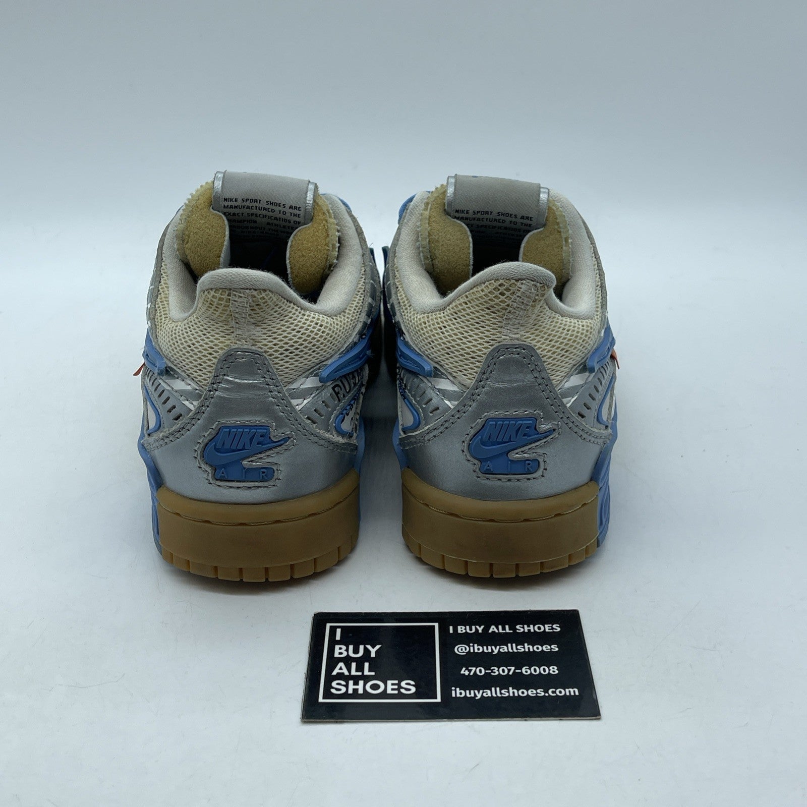 Size 4.5 - Nike Off-White x Air Rubber Dunk University Blue (CU6015-100)