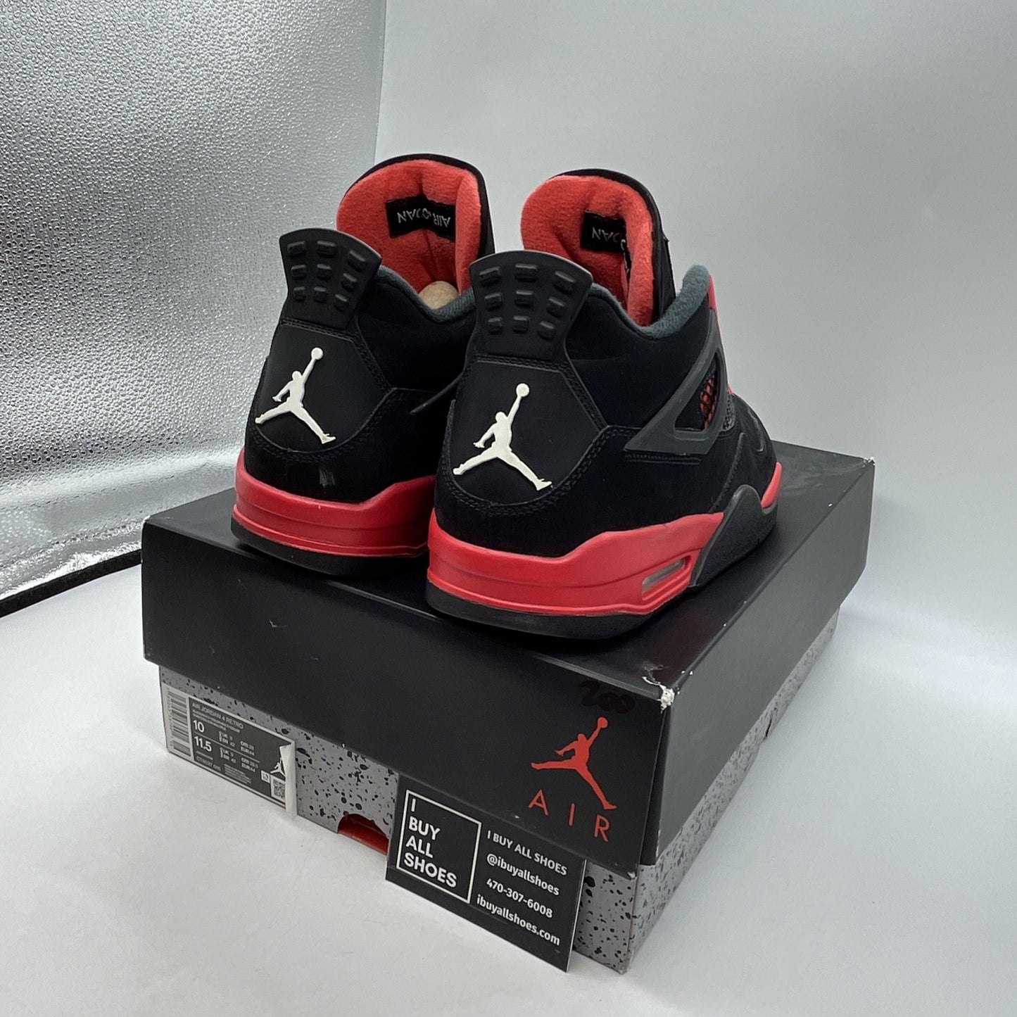 Size 10 - Air Jordan 4 Retro Mid Red Thunder (CT8527–016)