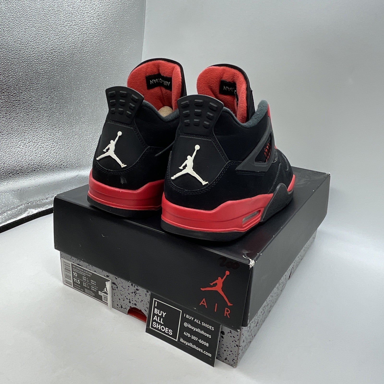 Size 10 - Air Jordan 4 Retro Mid Red Thunder (CT8527–016)