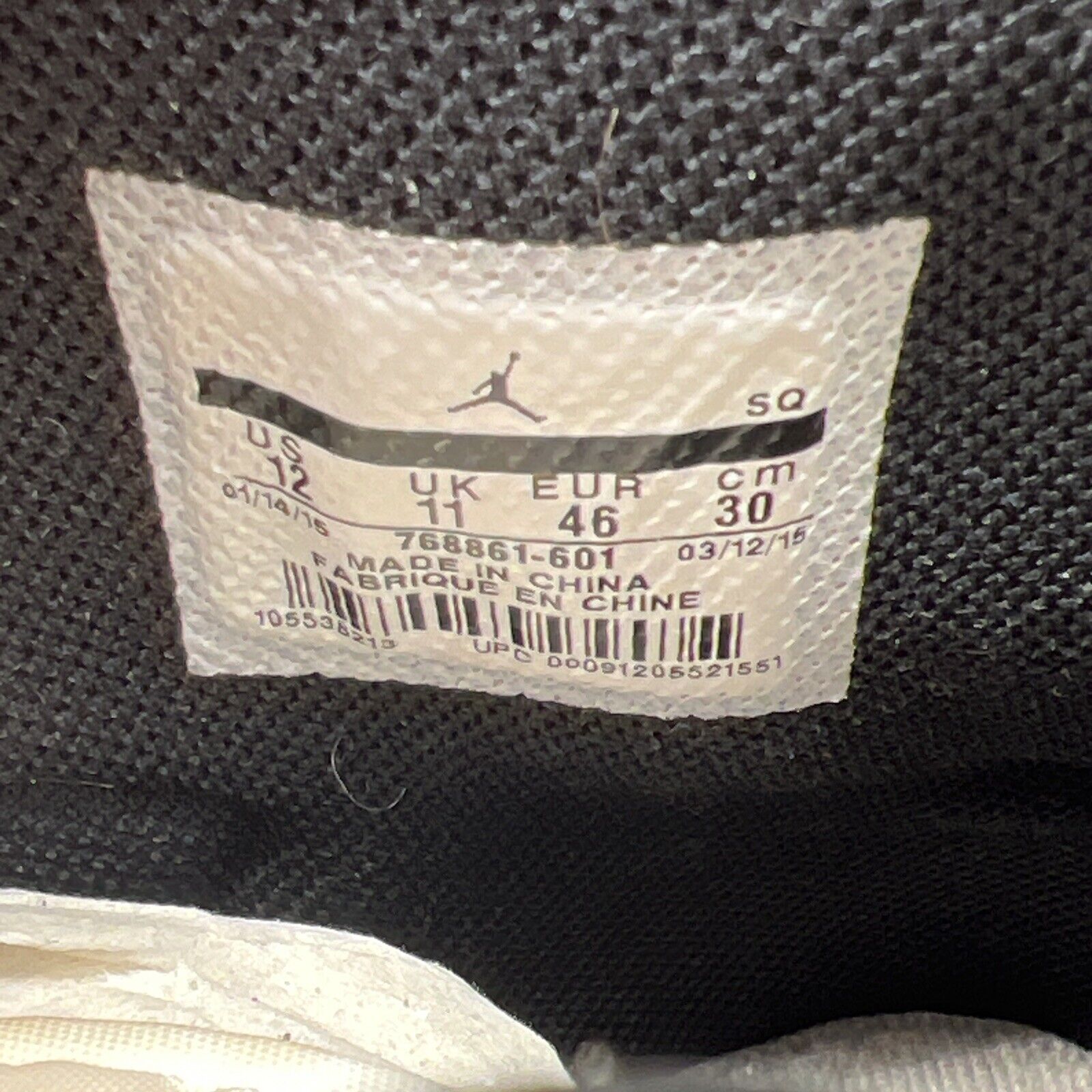 Size 12 - Air Jordan 1.5 Chicago Red White Black Leather (768861-701)