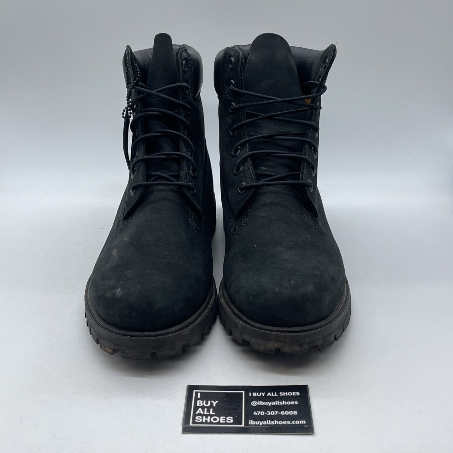 Size 10.5 - Timberland Classic 6 Inch Waterproof Boots Black Nubuck