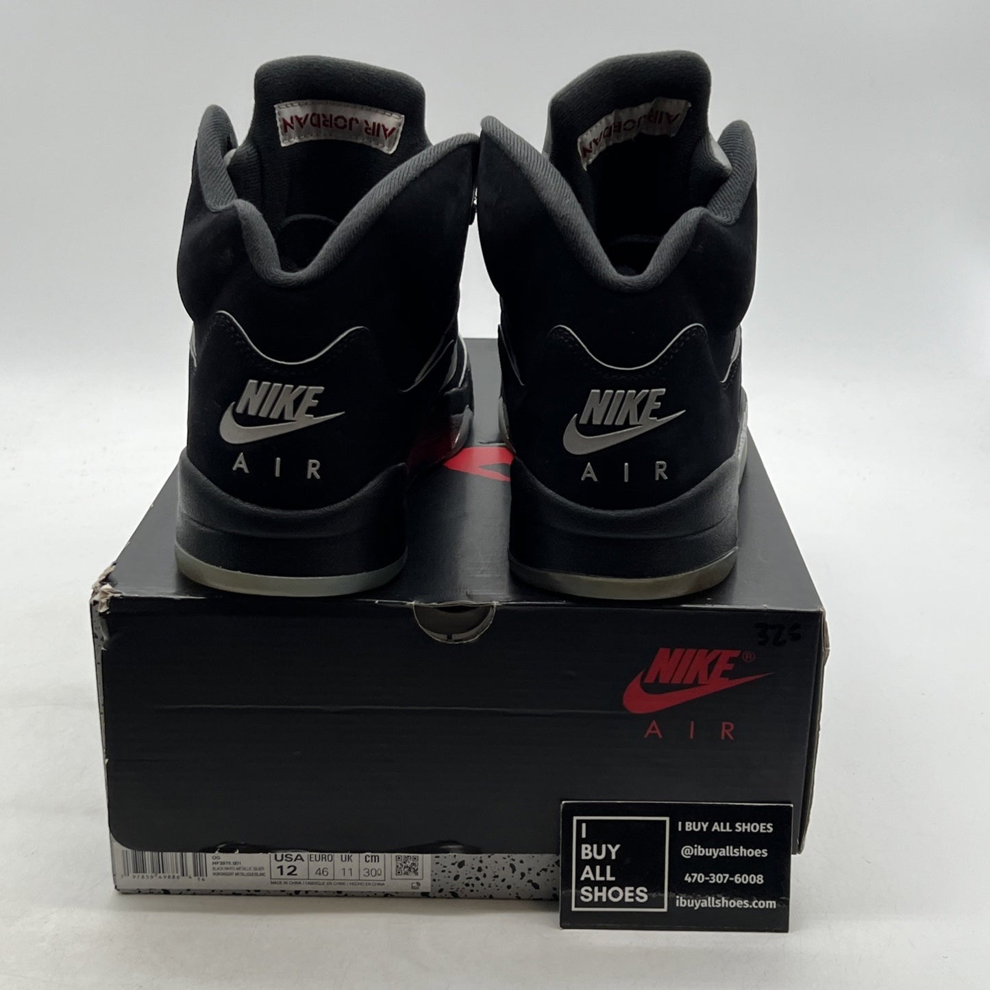 Size 12 - Air Jordan 5 Retro OG Black Metallic Reimagined (HF3975-001)