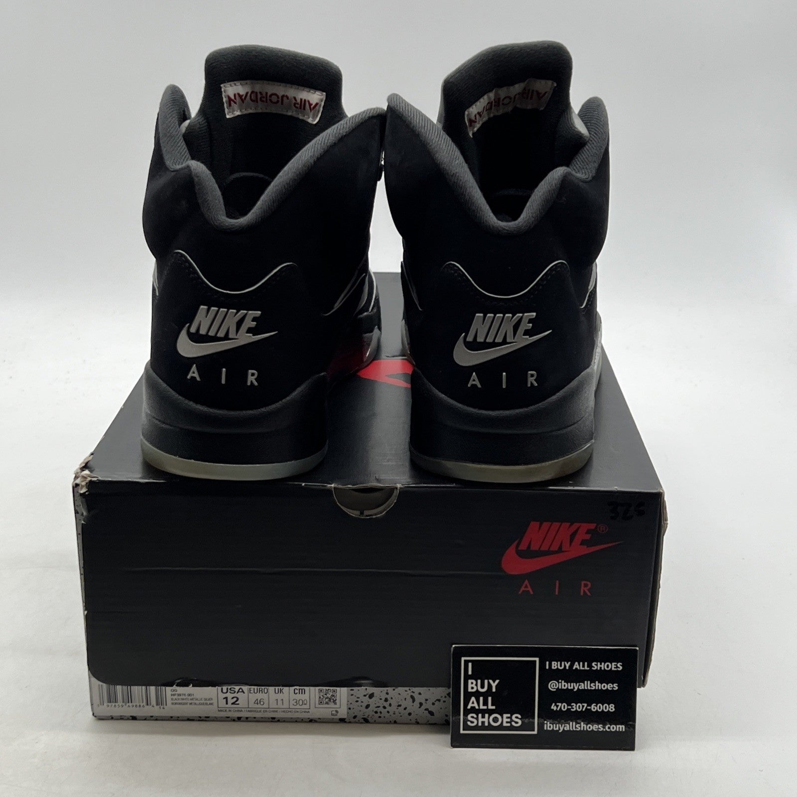 Size 12 - Air Jordan 5 Retro OG Black Metallic Reimagined (HF3975-001)