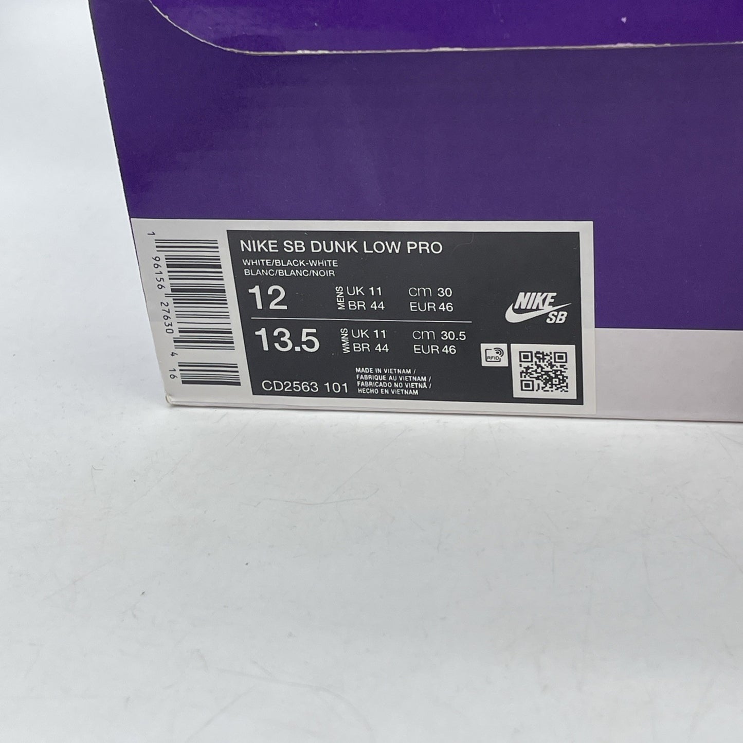 Size 12 - Nike SB Dunk Low White Gum Leather (CD2563-101)