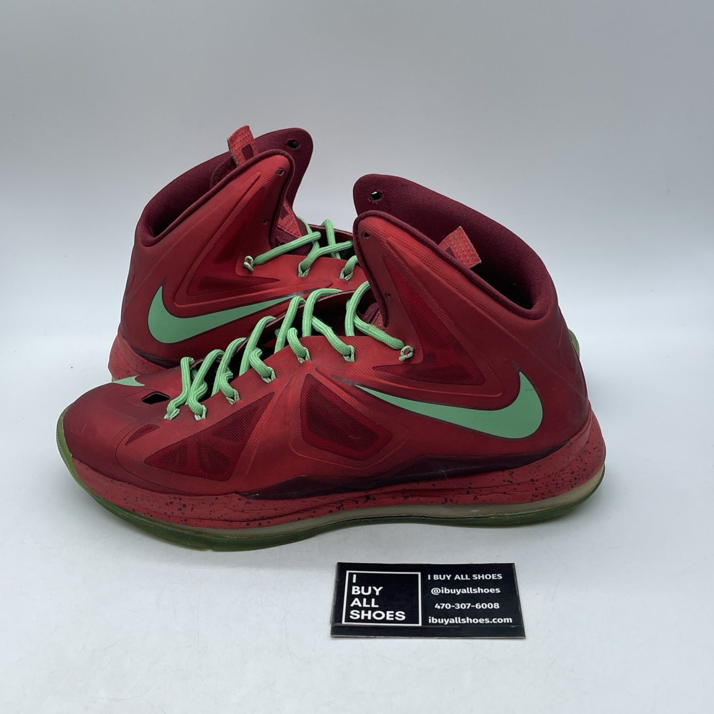 Size 10.5 - Nike LeBron 10 Christmas (541100-600)