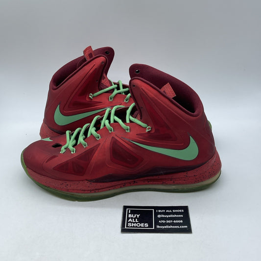 Size 10.5 - Nike LeBron 10 Christmas (541100-600)