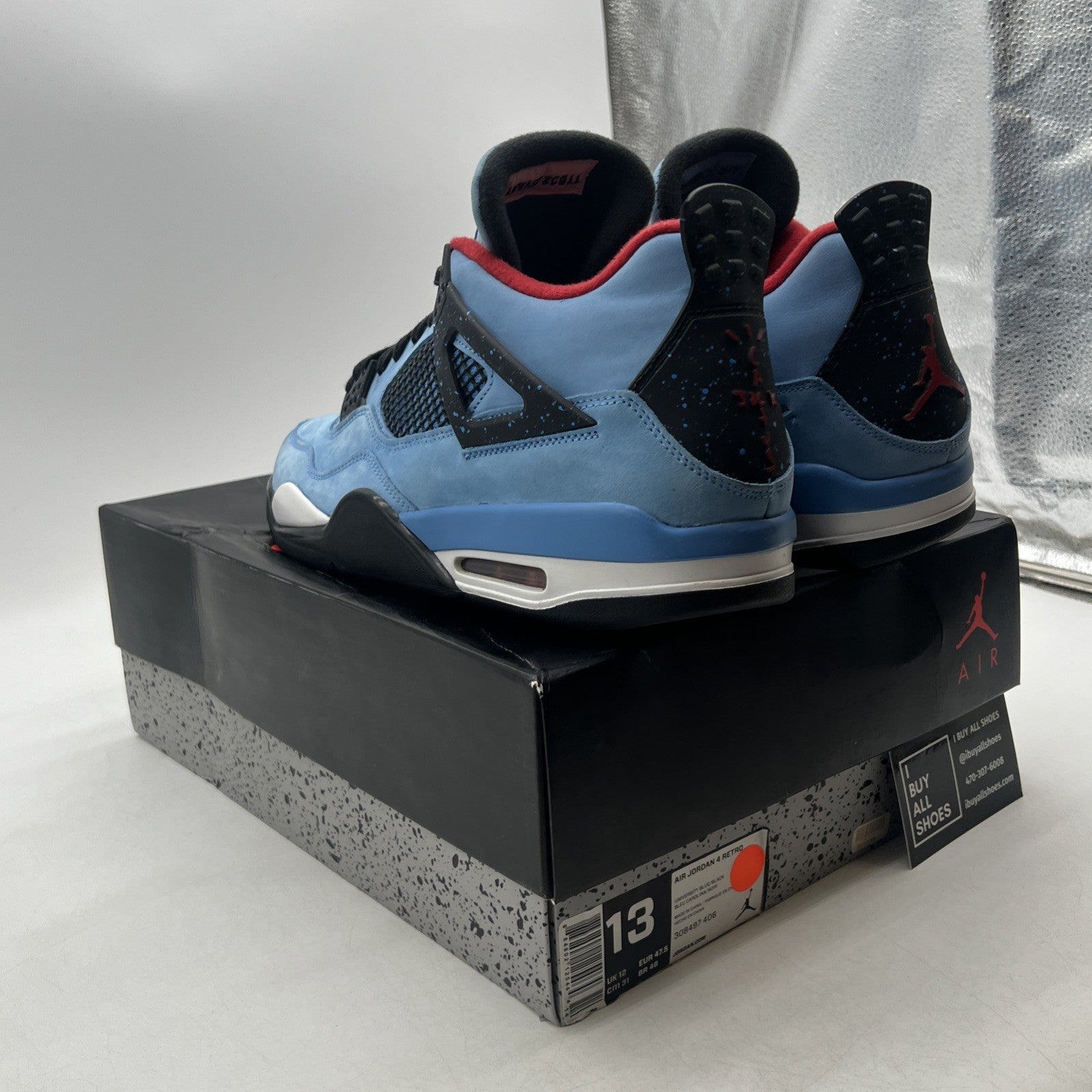 Size 13 - Air Jordan 4 Retro x Travis Scott Mid Cactus Jack (308497-406)