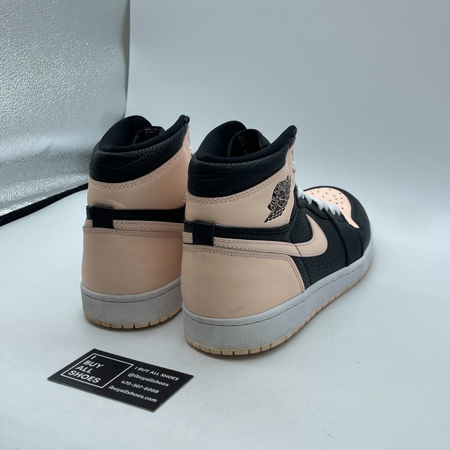 Size 10 - Air Jordan 1 Retro OG High Crimson Tint Black Leather (555088-081)