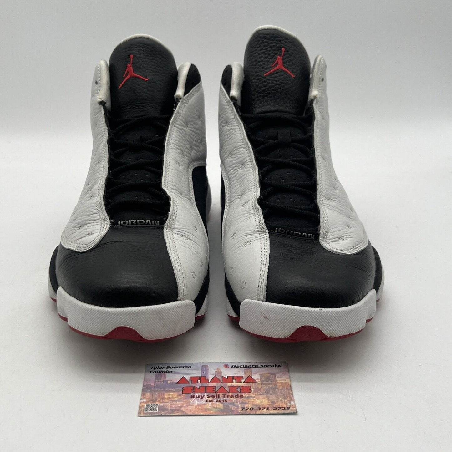 Size 13 - Air Jordan 13 Retro 2013 He Got Game Black White Leather (309259-104)