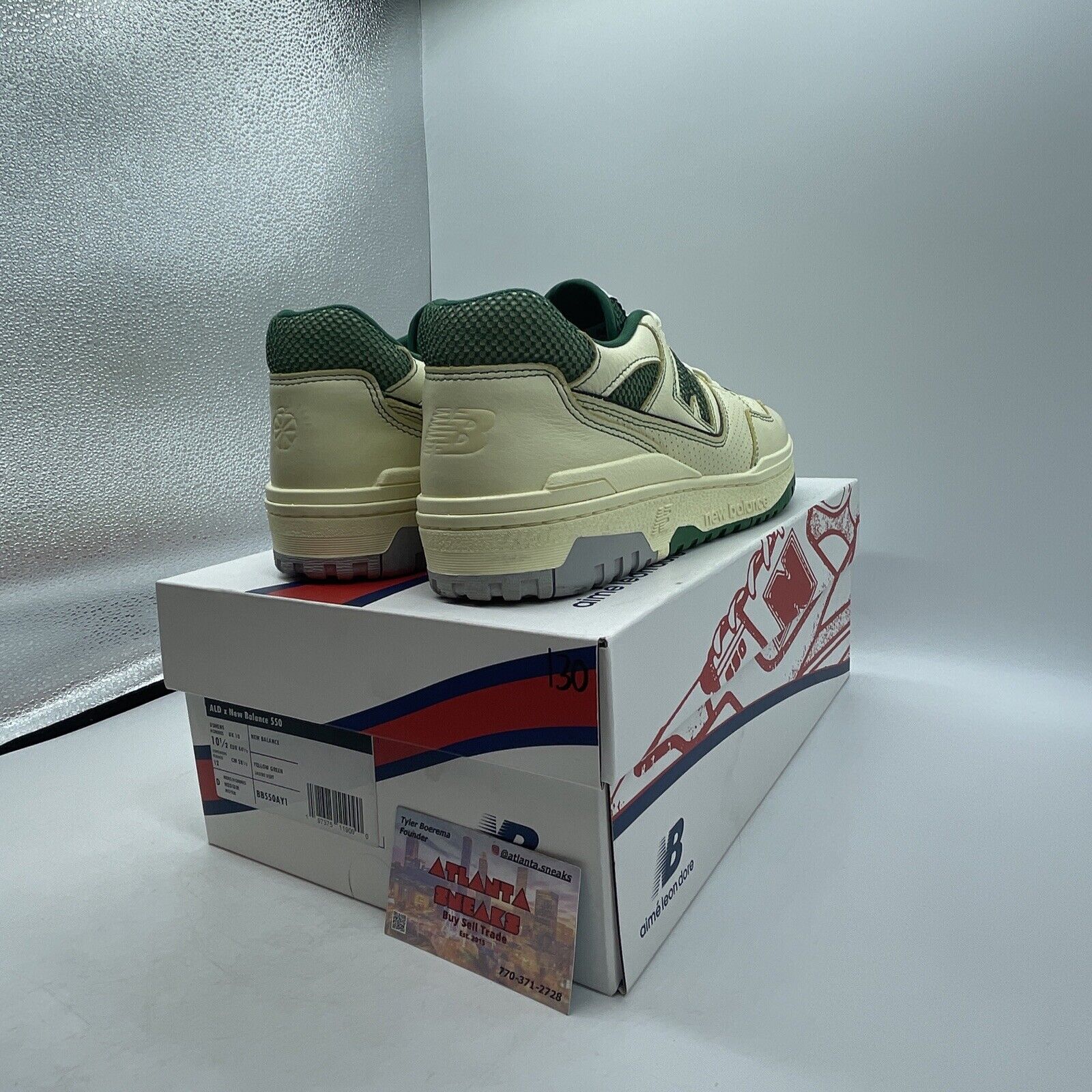 Size 10.5 - New Balance Aimé Leon Dore x 550 Masaryk Classic Pine (BB550AY1)