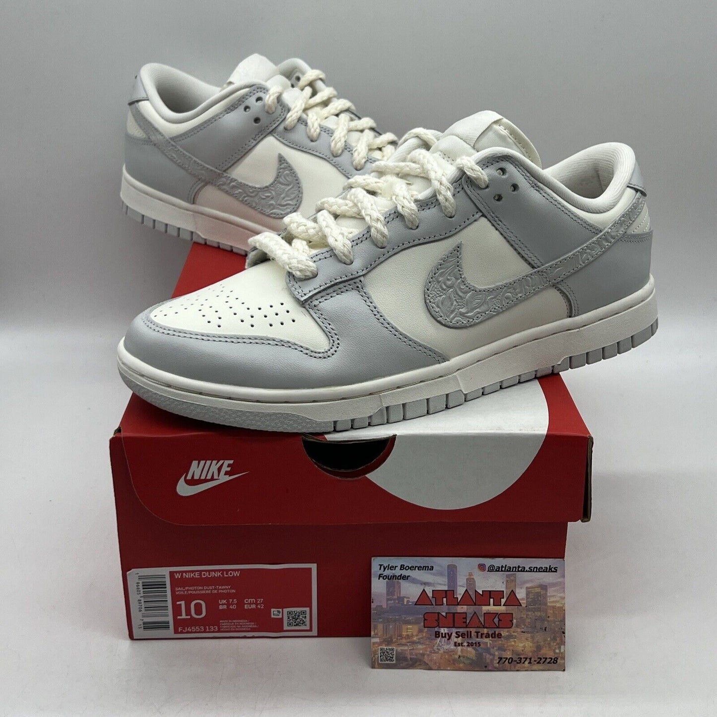 Size 10 - Nike Dunk Low Needlework W  Brand New Og All