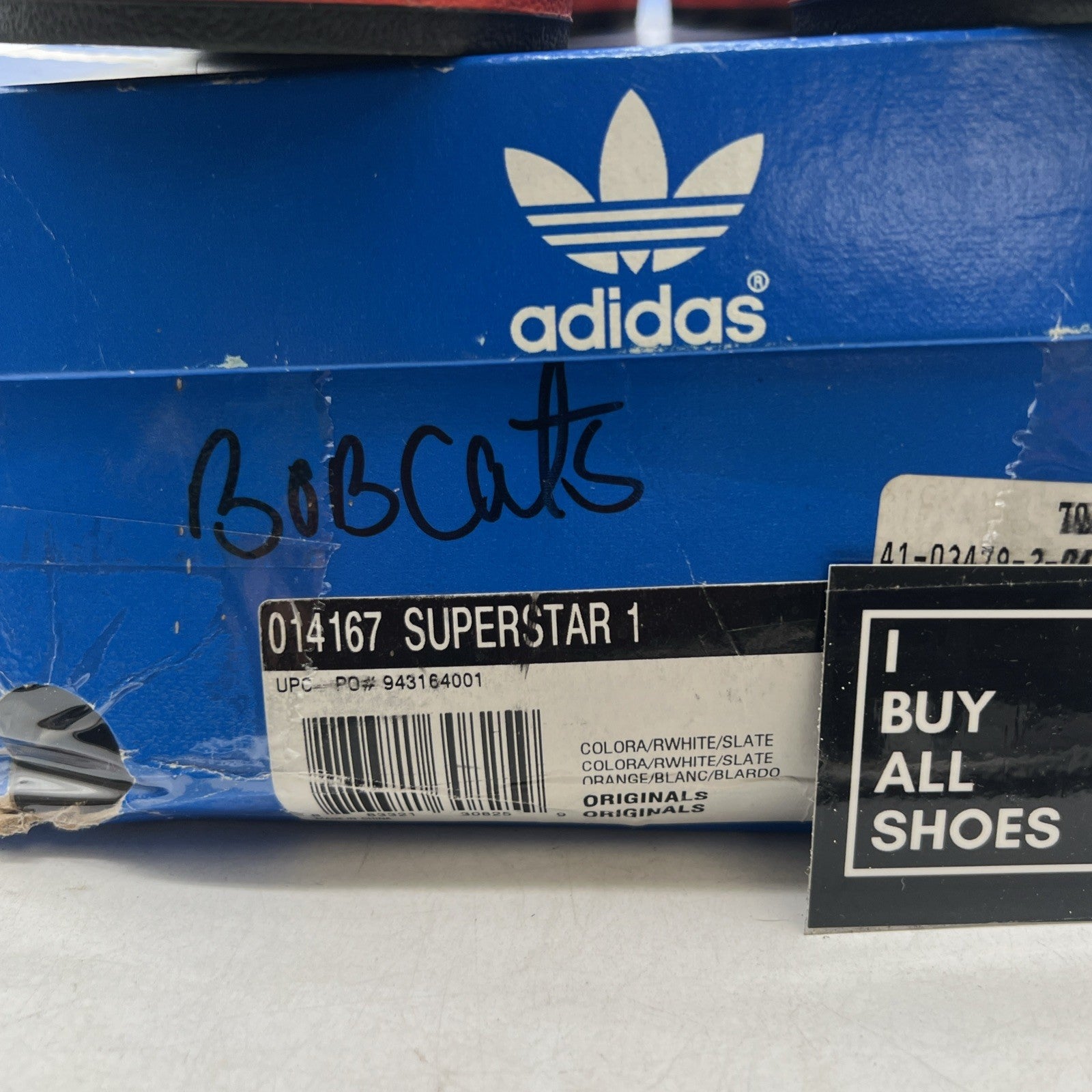 Size 13 - Charlotte Bobcats Shell Toe Adidas Superstar 1 NBA (014167)