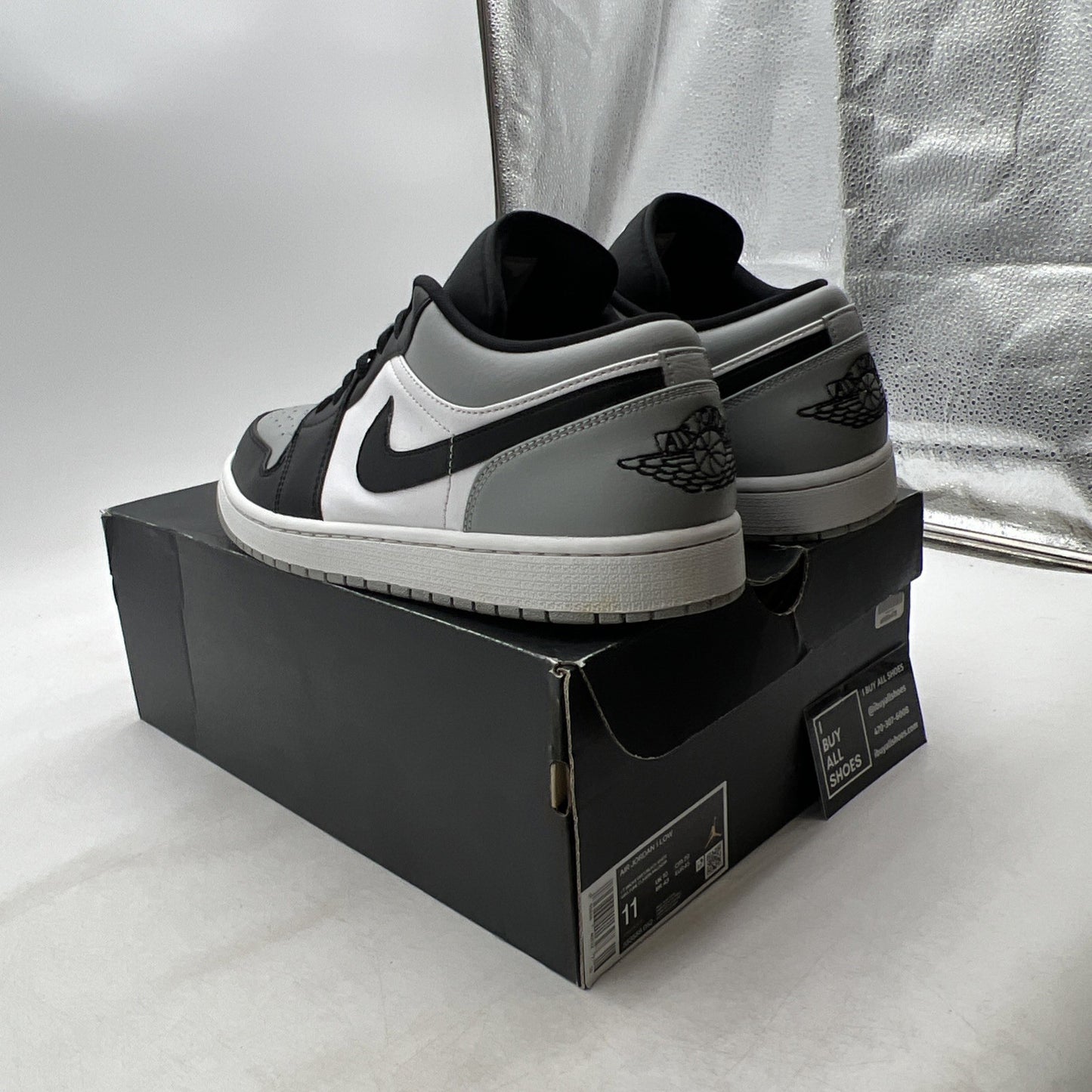 Size 11 - Air Jordan 1 Low Shadow Toe (553558-052)
