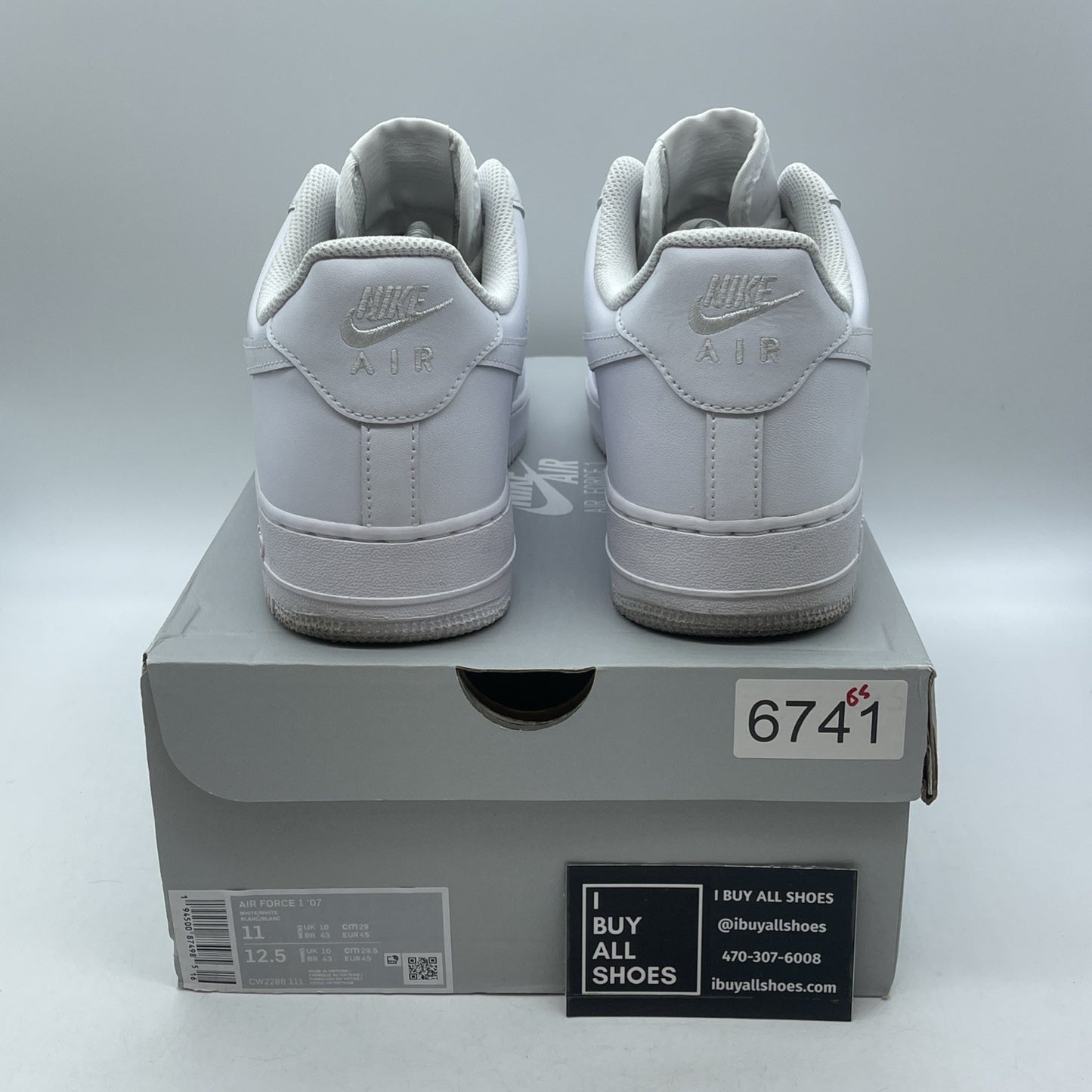 Size 11 - Nike Air Force 1 '07 Low Triple White Leather (CW2288-111)
