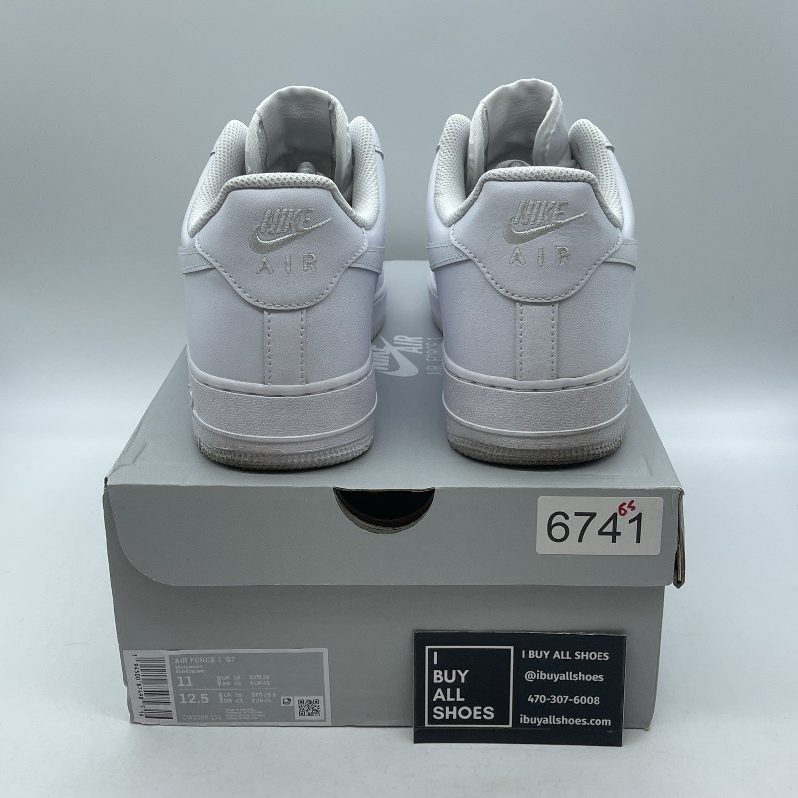 Size 11 - Nike Air Force 1 '07 Low Triple White Leather (CW2288-111)