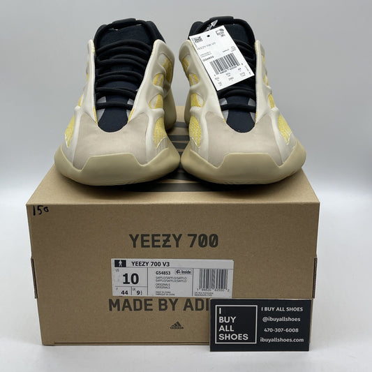 Size 10 - adidas Yeezy 700 V3 Safflower Yellow Black Suede (G54853)