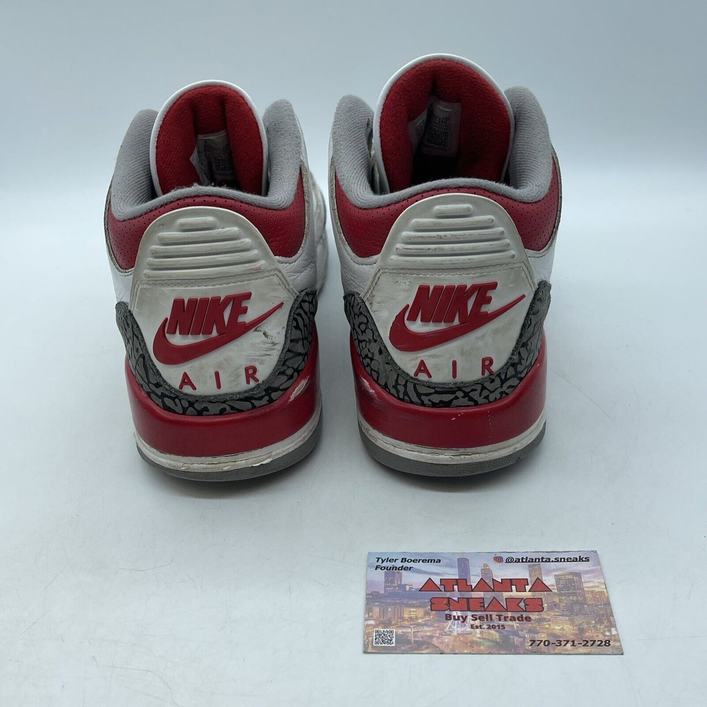 Size 9.5 - Jordan 3 Retro Mid Fire Red Grey White Leather (DN3707-160)