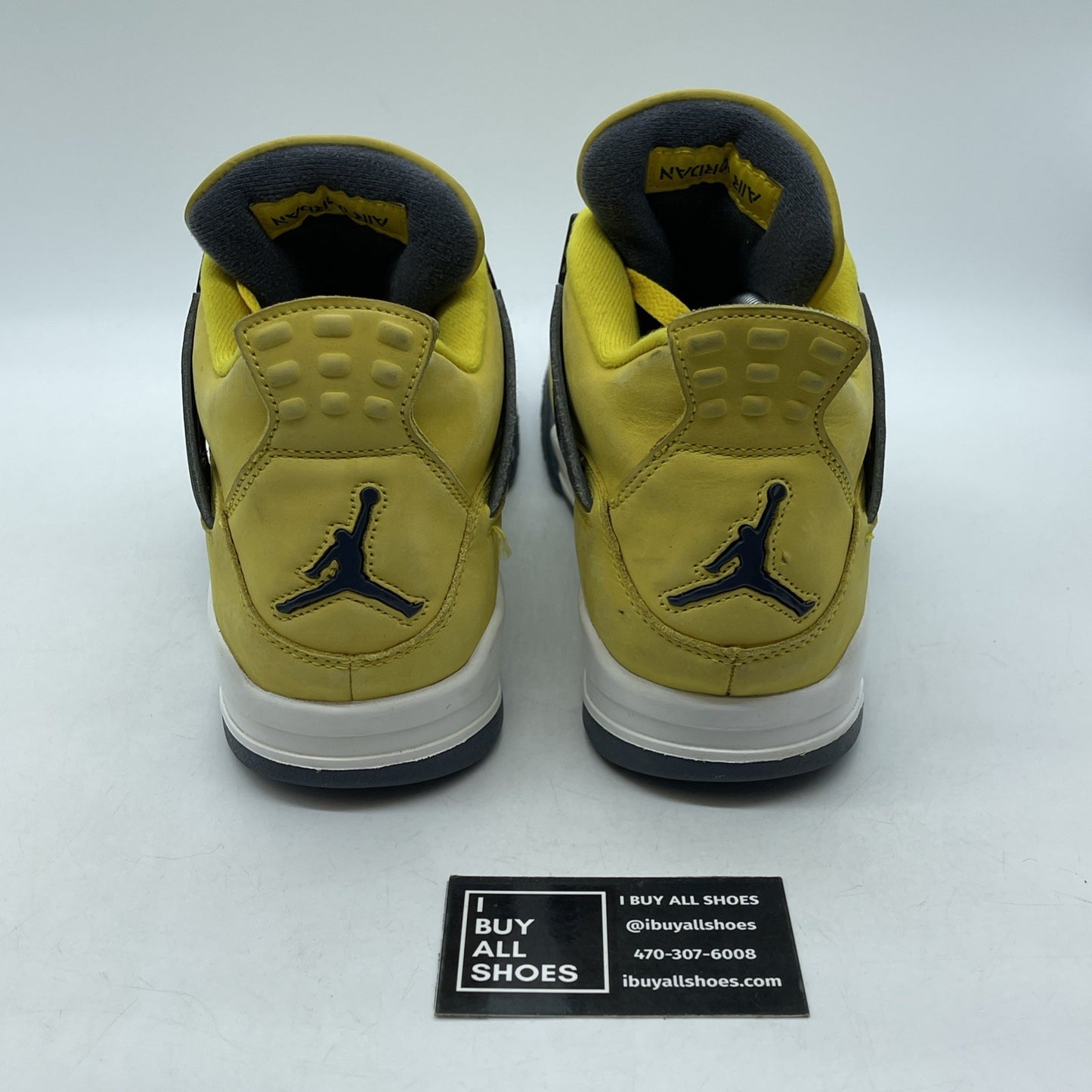 Size 11 - Jordan 4 Retro Mid Lightning Black Suede Leather (CT8527-700)