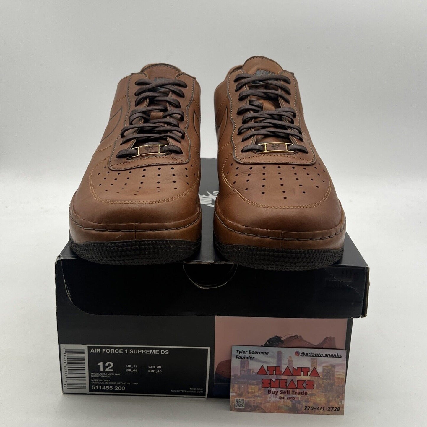Size 12 - Nike Air Force 1 Supreme Ds Deconstruct (511455-200)