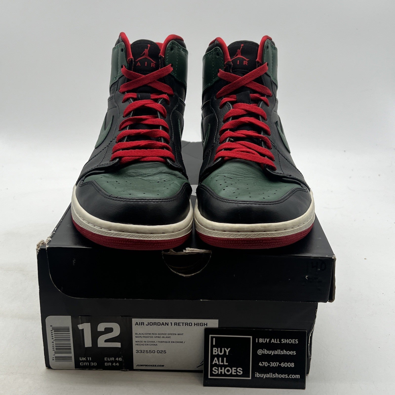 Size 12 - Air Jordan 1 Retro High Gucci (332550-025)