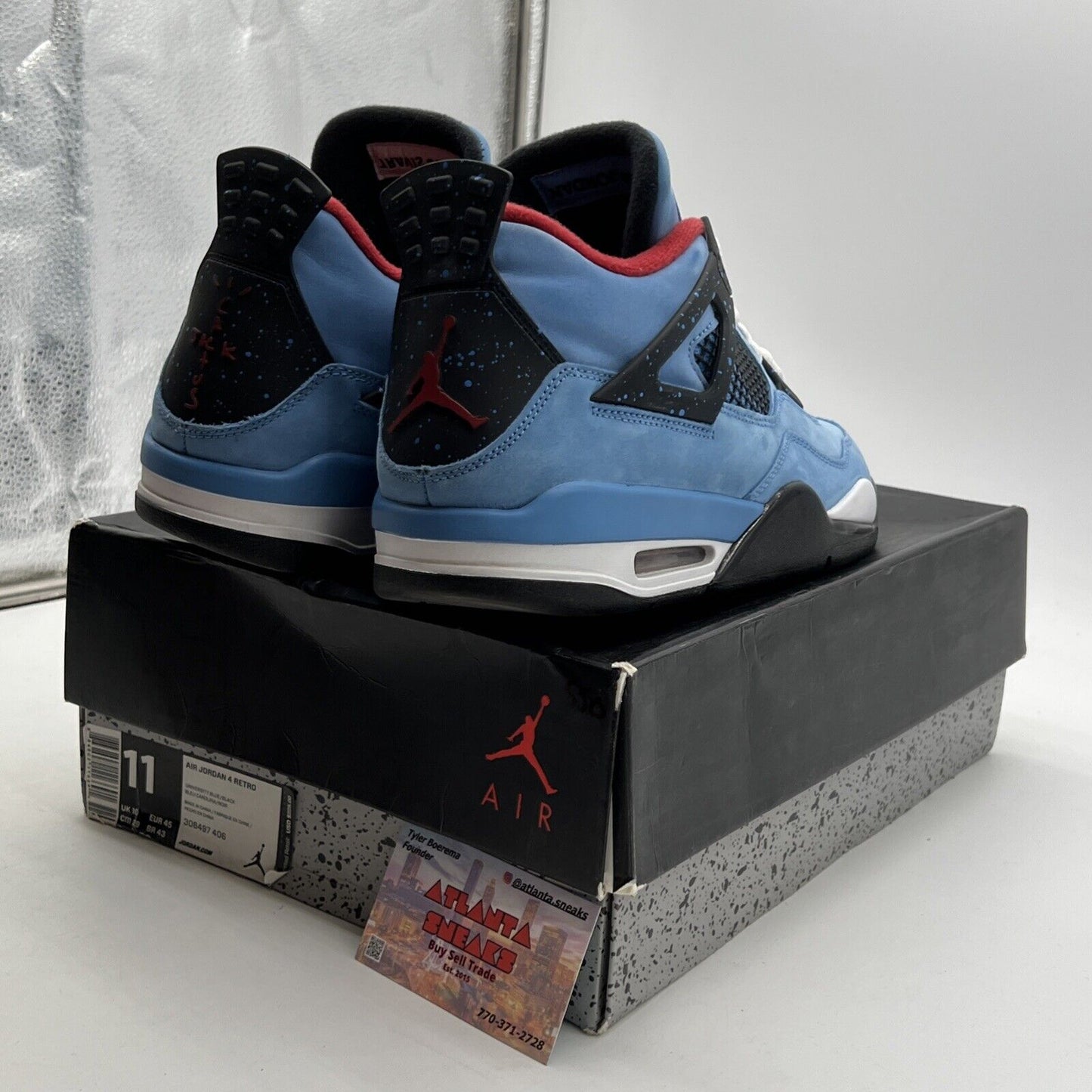 Size 11 - Air Jordan 4 Retro x Travis Scott Mid Cactus Jack (308497-406)