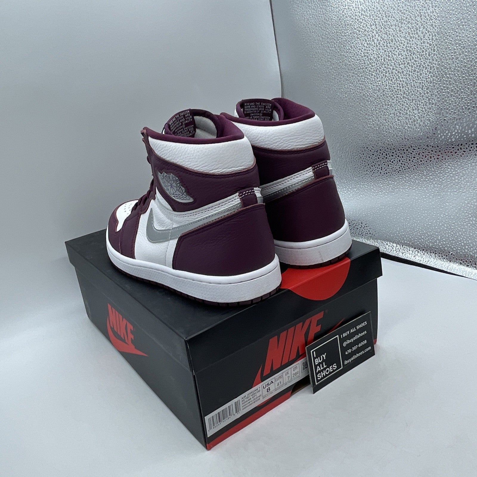 Size 8 - Air Jordan 1 Retro High OG Bordeaux (555088-611)