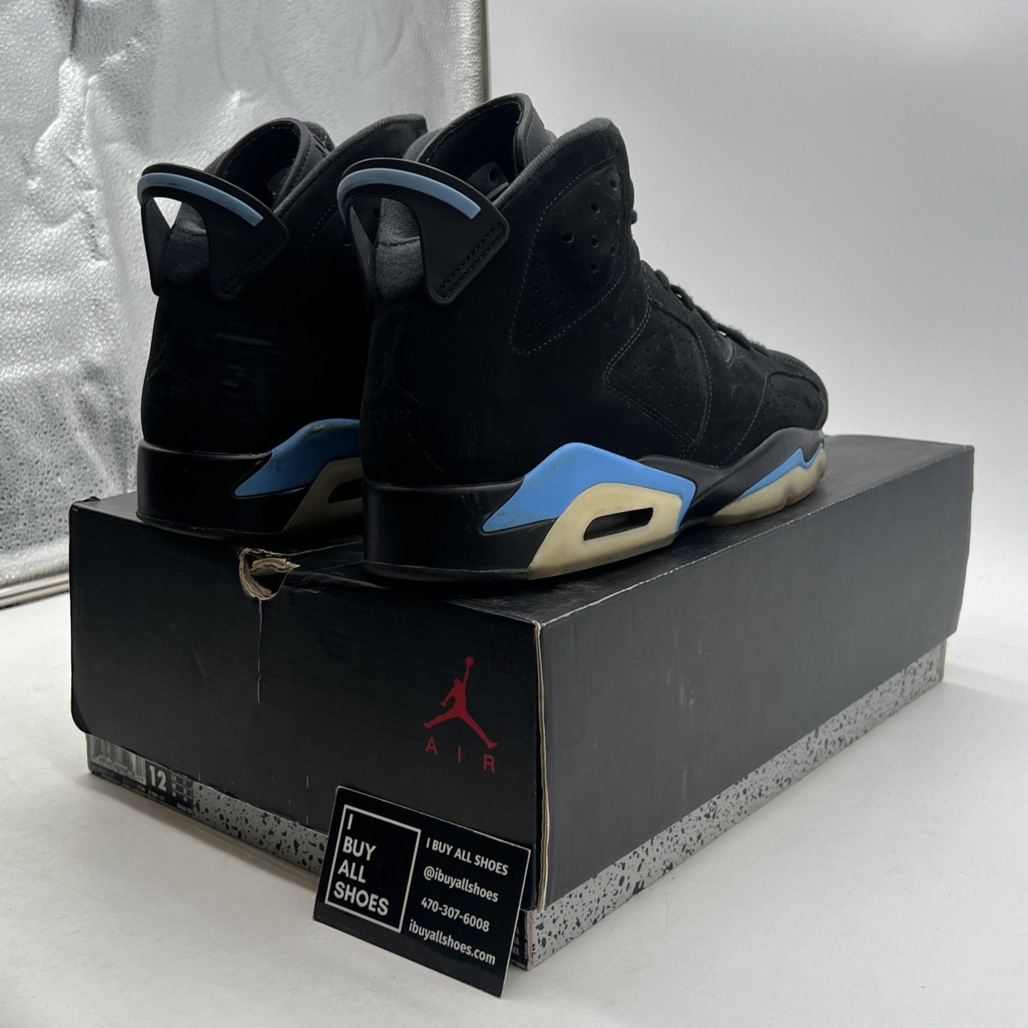 Size 12 - Air Jordan 6 Retro UNC (384664-006)