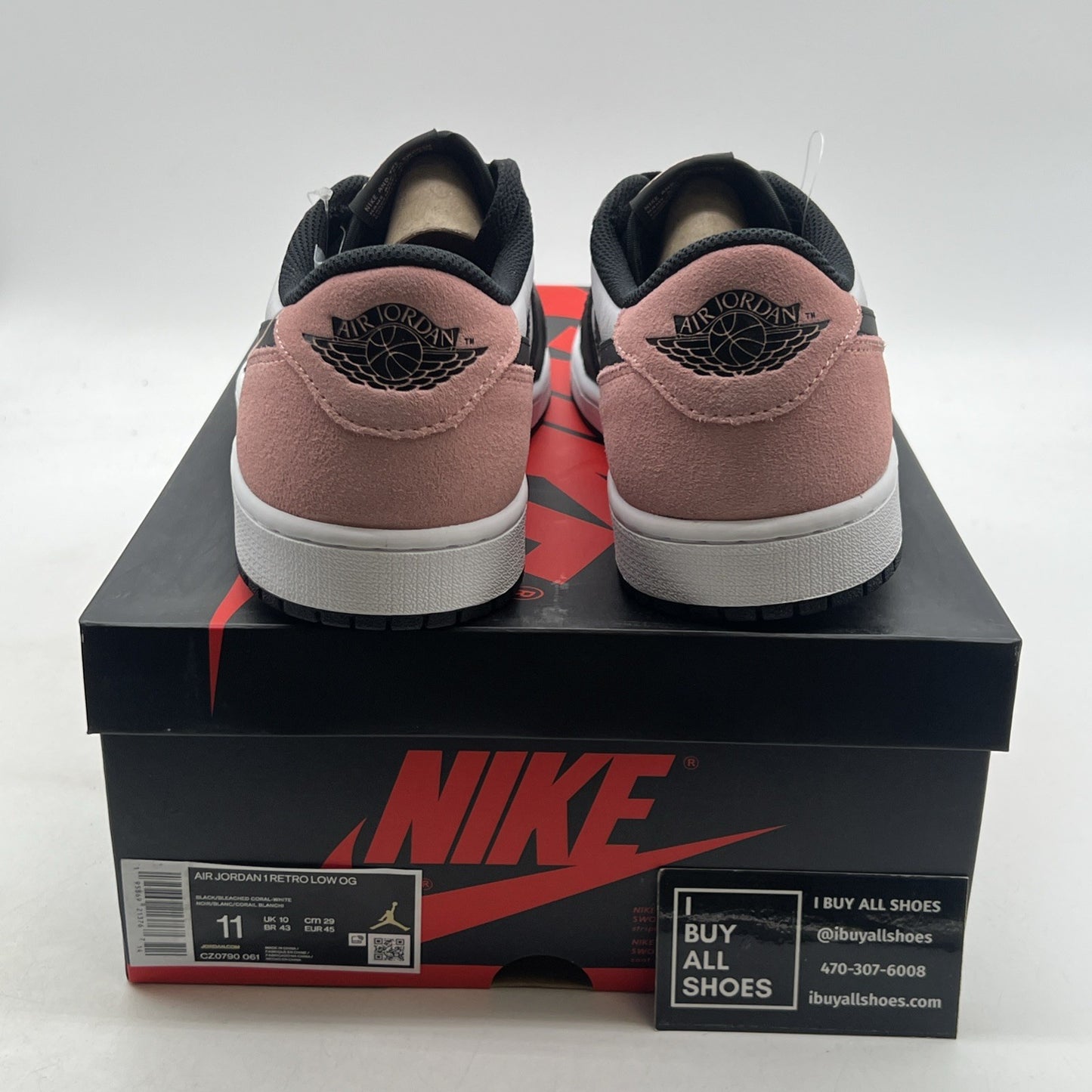 Size 11 - Air Jordan 1 Low OG Bleached Coral (CZ0790-061)