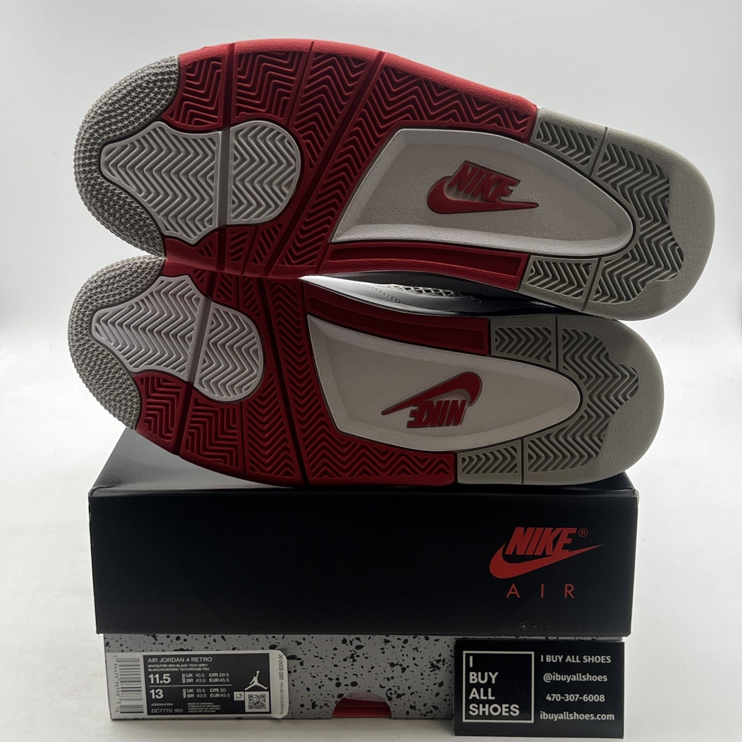 Size 11.5 - Air Jordan 4 Retro OG Mid Fire Red (DC7770-160)