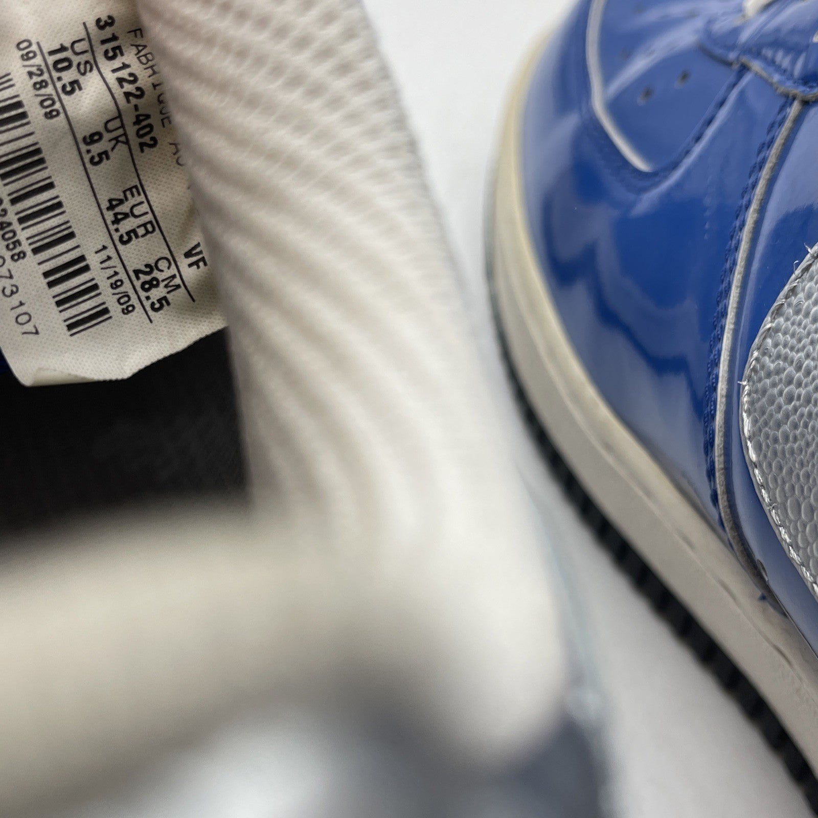 Size 10.5 - Nike Air Force 1 '07 NBA All-Star 2010 Blue Silver (315122-402)