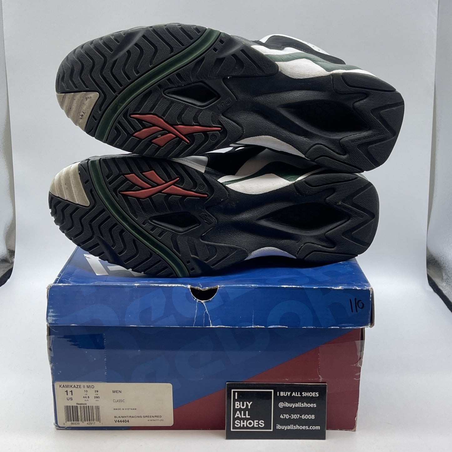 Size 11 - Reebok Kamikaze 2 Mid Reserve Collection Suede Leather (V44404)