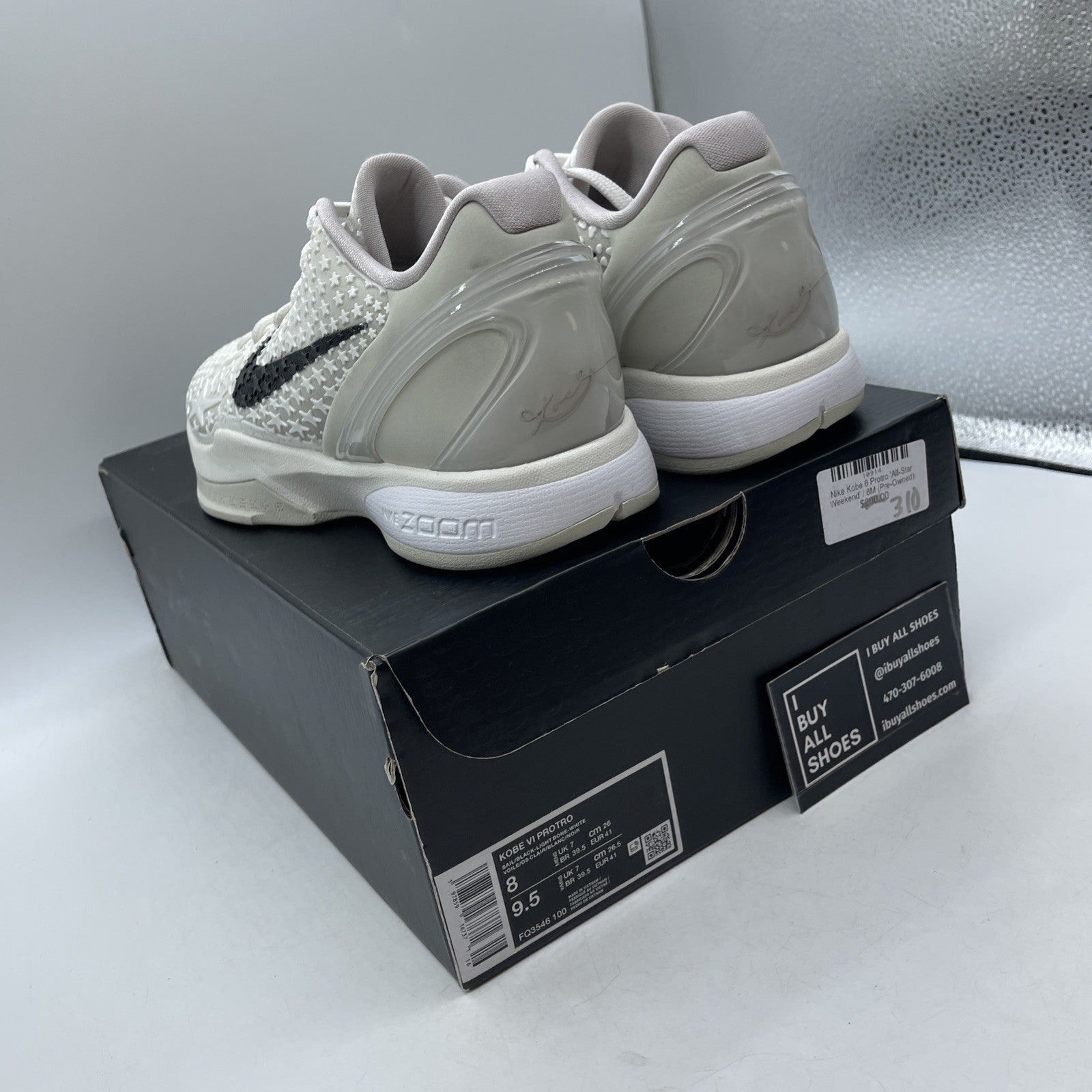 Size 8 - Nike Zoom Kobe 6 Protro All-Star Sail (FQ3546-100)