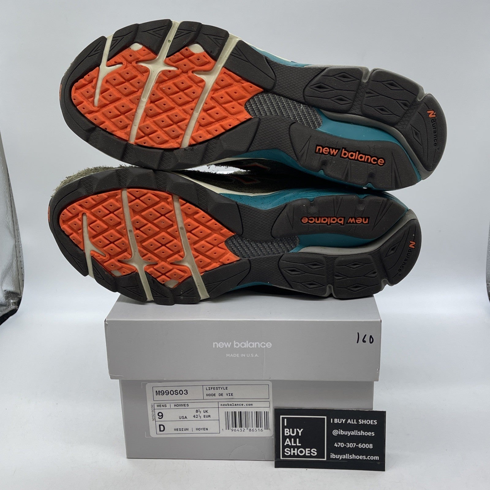 Size 9 - New Balance YCMC x 990v3 Made in USA Trailblazers Suede (M990S03)
