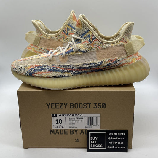Size 10 - adidas Yeezy Boost 350 V2 Low MX Oat Blue Orange Suede (GW3773)