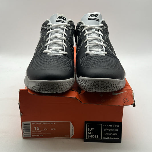Size 15 - Nike Air Max Courtballistec 4.1 Black Grey White (488144-008)
