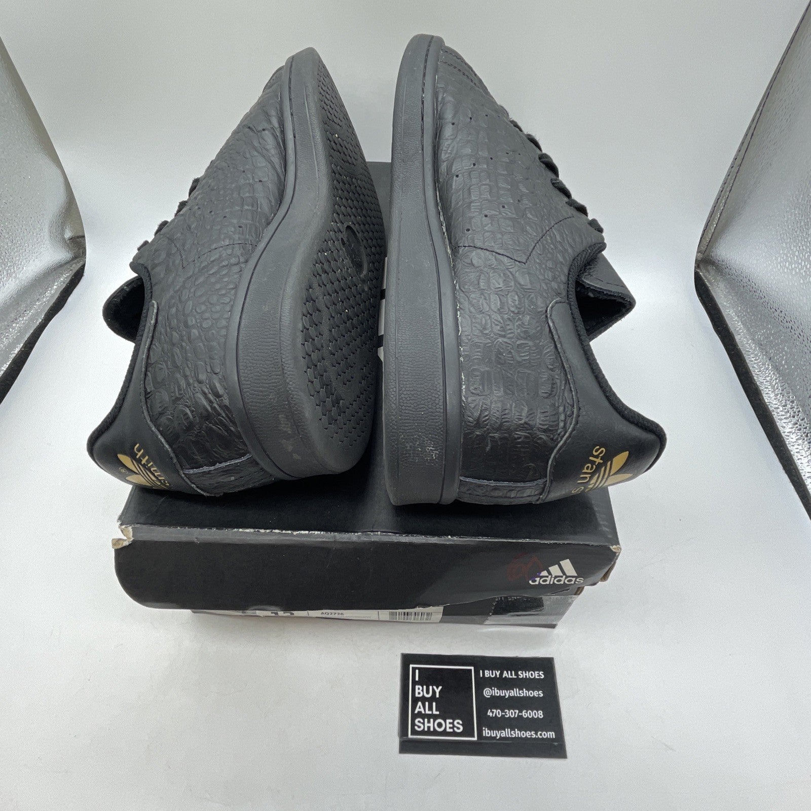 Size 13 - Adidas Stan Smith Croc Leather (AQ2726)