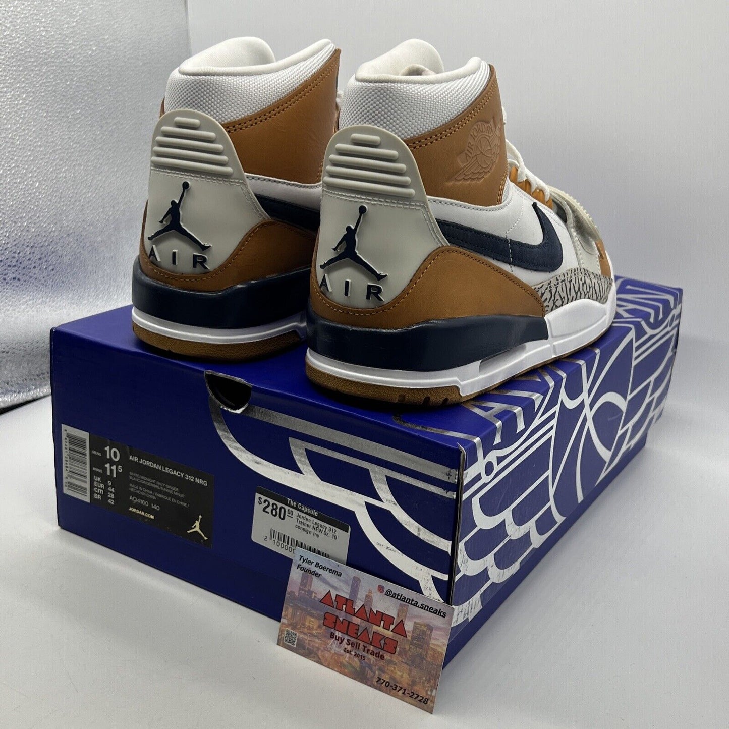 Size 10 - Just Don x Jordan Legacy 312 Medicine Ball White Leather (AQ4160-140)