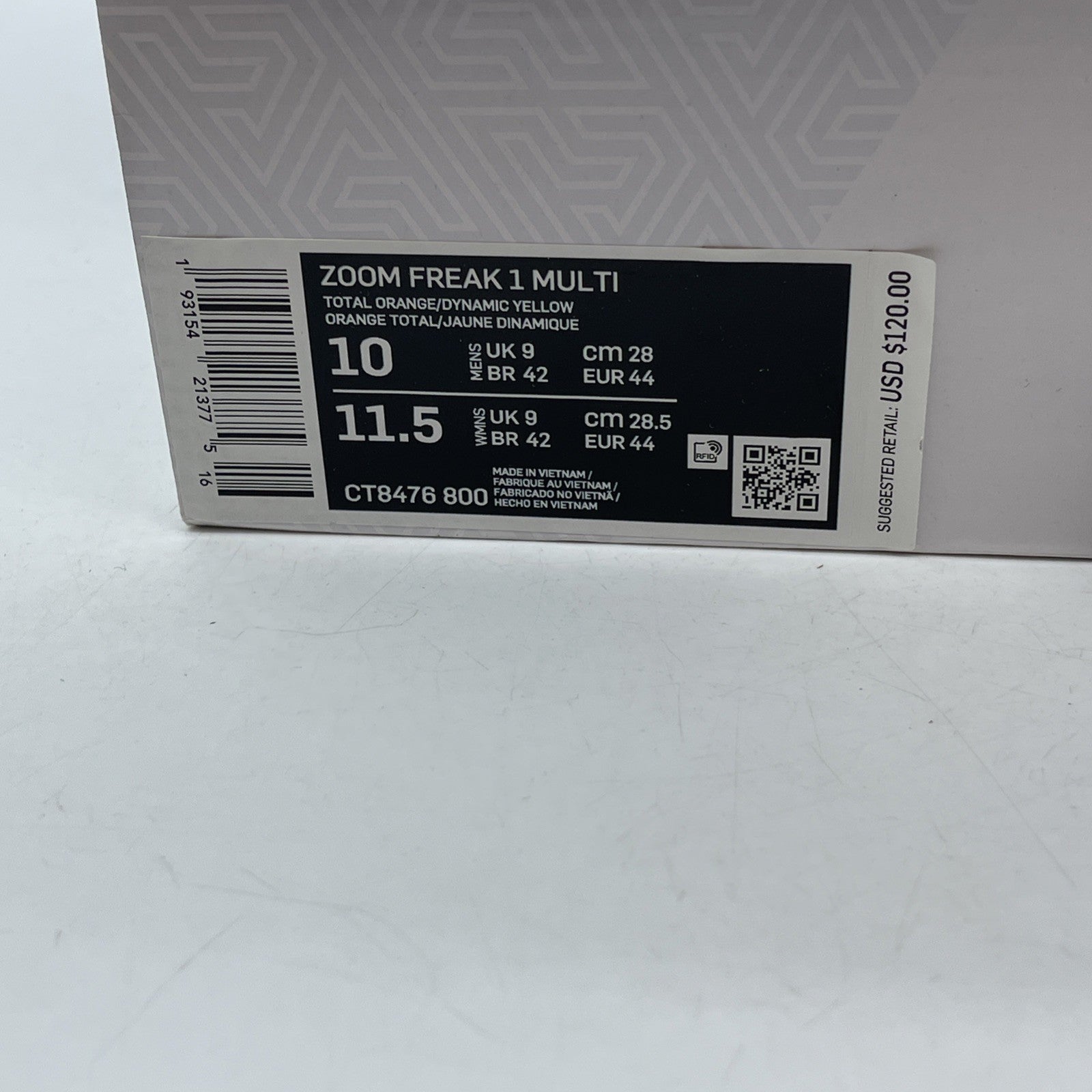 Size 10 - Nike Zoom Freak 1 Roots Multi Color Leather (CT8476-800)