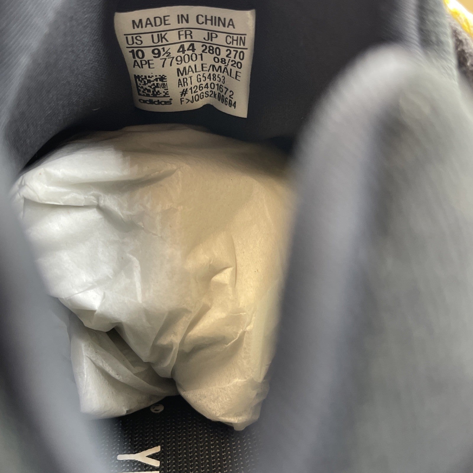 Size 10 - adidas Yeezy 700 V3 Safflower Yellow Black Suede (G54853)