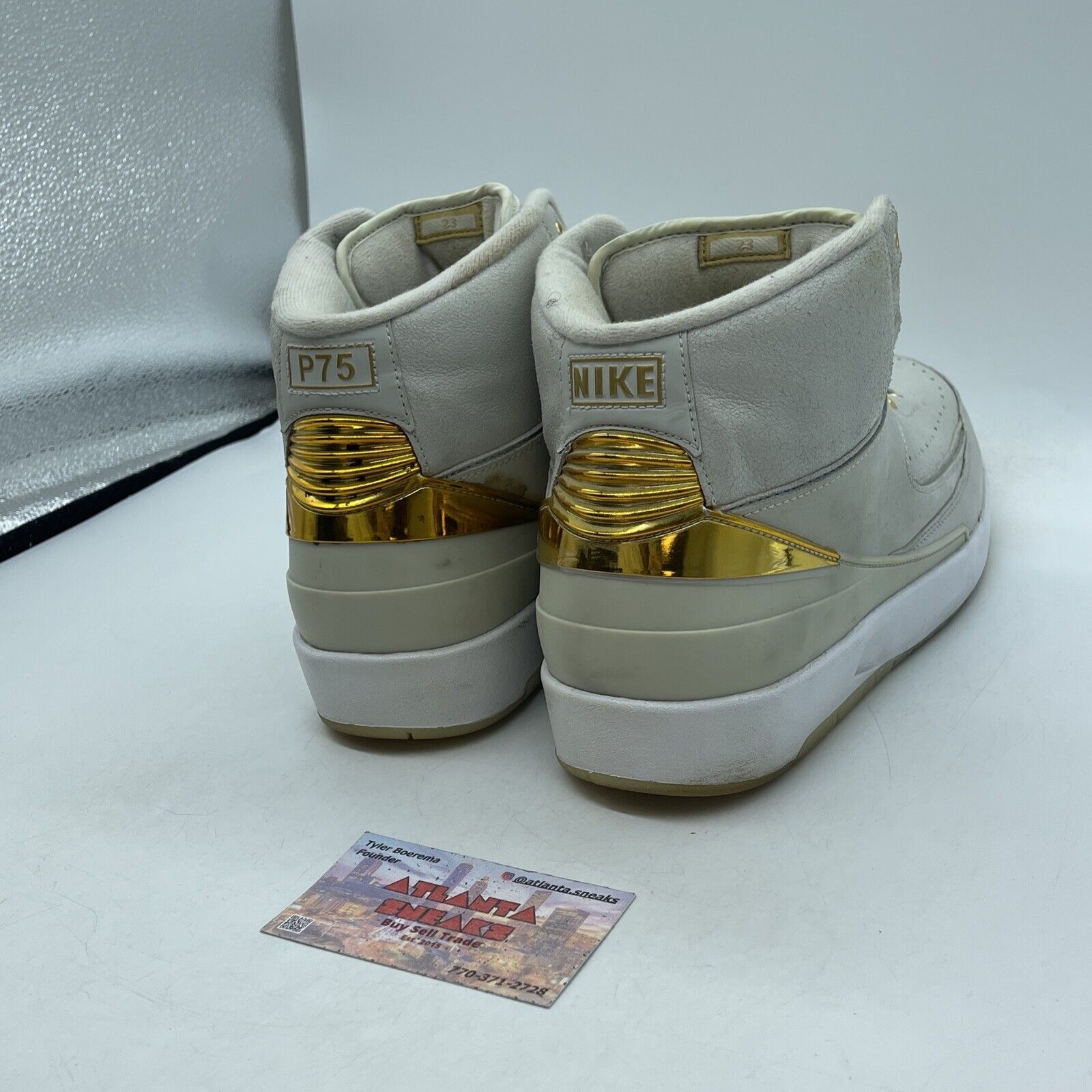 Size 11 - Air Jordan 2 Quai 54 Tan White GoldSuede Leather (866035-001)