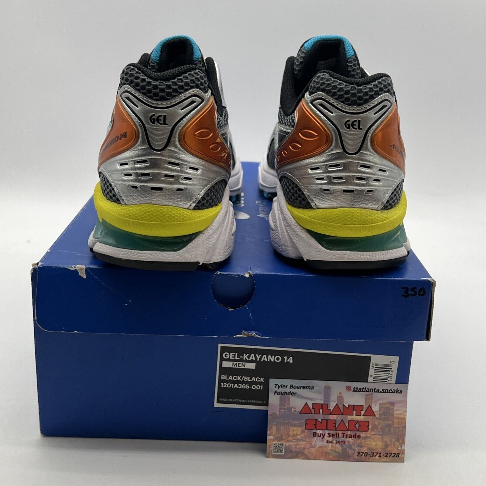 Size 9 - ASICS Angelo Baque x Gel Kayano 14 Rebirth of Cool (1201A365-001)