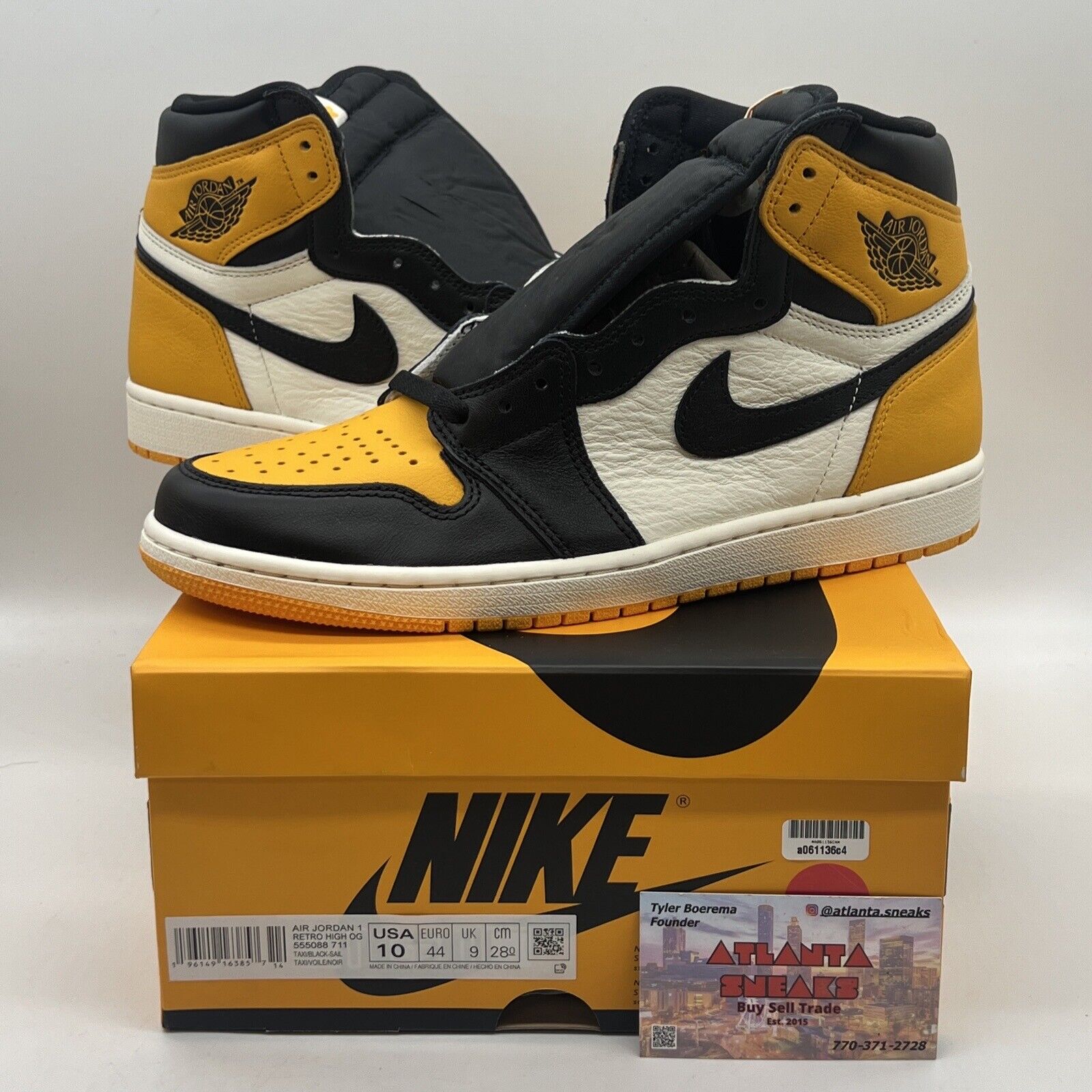 Nike Air Jordan 1 Retro High OG Yellow Toe | 555088-711 | Men’s Size 10 Og All