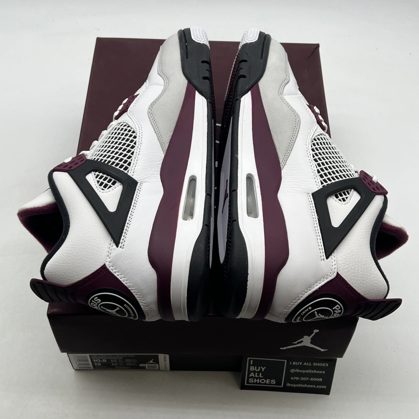 Size 10.5 - Air Jordan 4 Retro x Paris Saint-Germain Bordeaux (CZ5624-100)