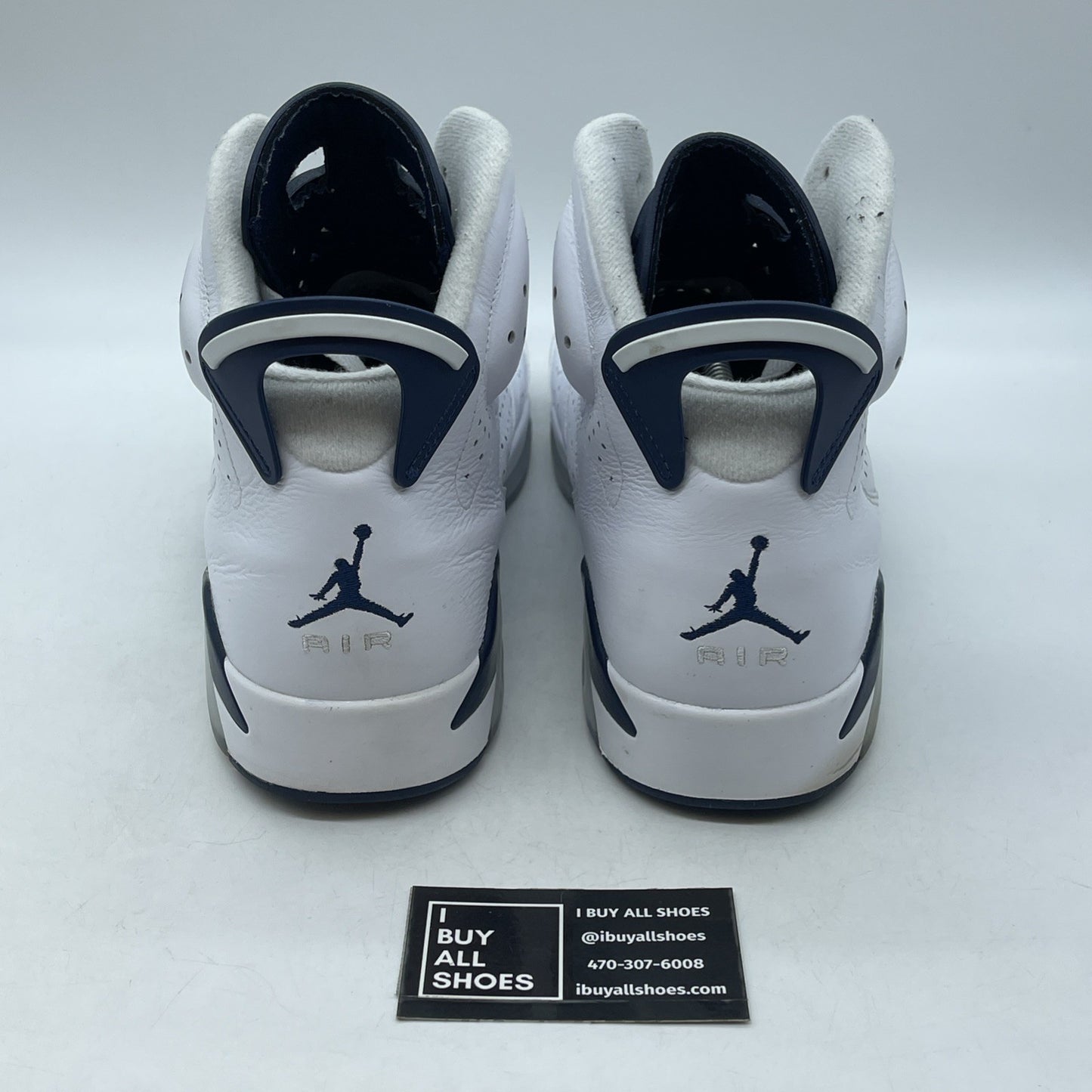 Size 13 - Jordan 6 Retro Midnight Navy White Leather (CT8529-141)