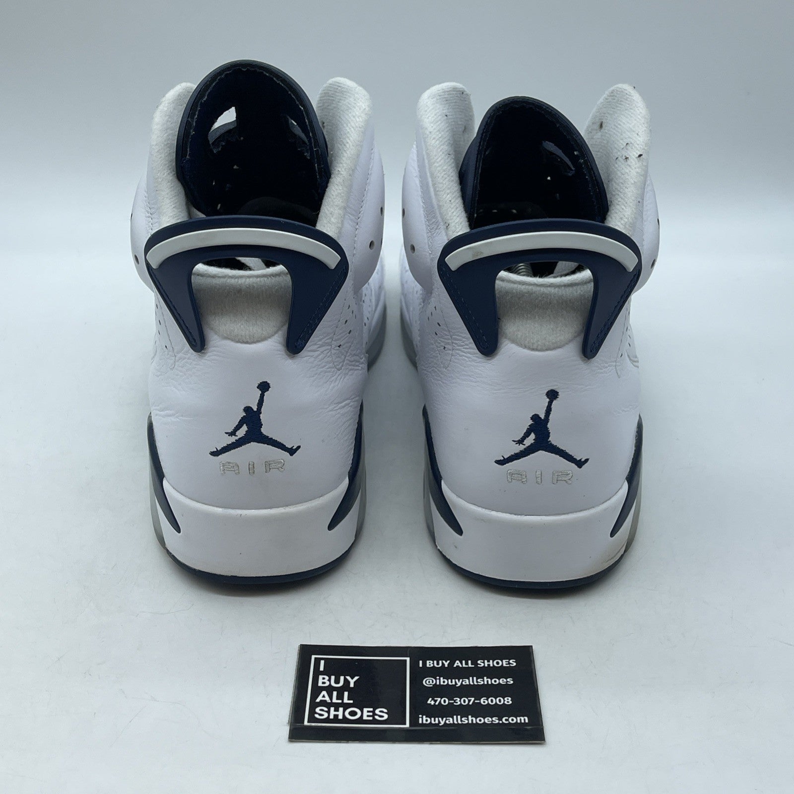 Size 13 - Jordan 6 Retro Midnight Navy White Leather (CT8529-141)