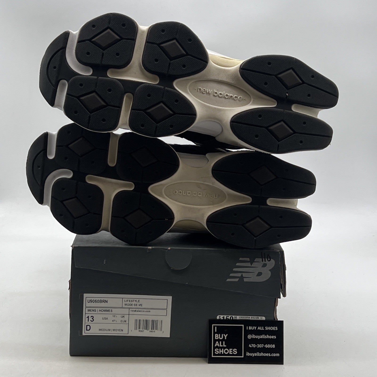 Size 13 - New Balance 9060 Brown Black (U9060BRN)