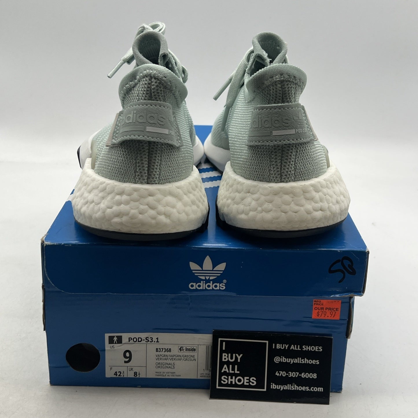 Size 9 - Adidas P.O.D. S3.1 Green (B37368)