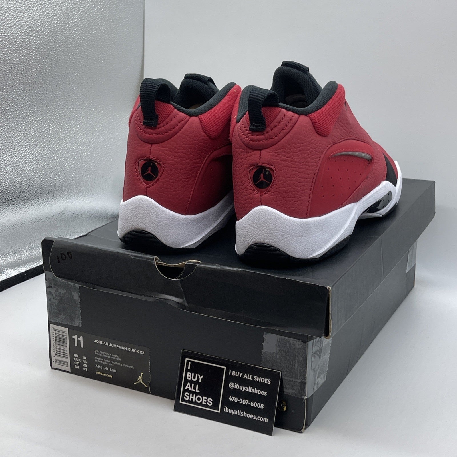 Size 11 - Air Jordan Jumpman Quick 23 Gym Red Black (AH8109-600)