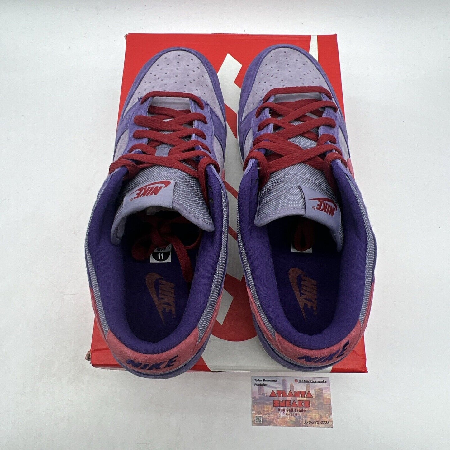Size 11 - Nike Dunk Retro Vol. 1 SP 2020 Low Plum Suede Red Purple (CU1726-500)